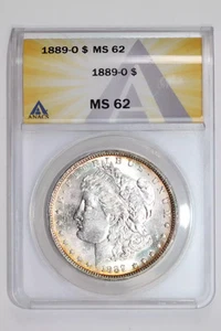 1889-O MORGAN DOLLAR ANACS MS62 PQ! - Picture 1 of 2
