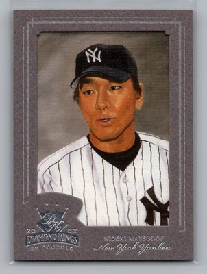 2003 Donruss Diamond Kings Hideki Matsui NY Yankees Grey /100 Rookie #177 11171 - Image 1 of 2