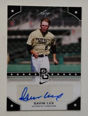 GAVIN LUX 2015 LEAF PERFECT GAME AUTO - Image 1 of 2
