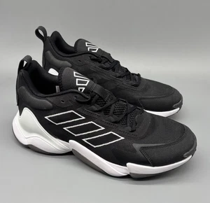 Adidas Impact FLX II Turf Para hombres 12 Zapatos de Entrenamiento de Fútbol Negro Blanco IE9379 - Imagen 1 de 7