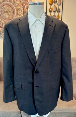 Oxxford Clothes Mens Gray Wool 2 Btn Blazer Sz 46 R MINT! - Image 1 of 4