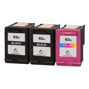 Compatible Ink Cartridge For HP 63XL Twin Black and Color-USA - Picture 1 of 2
