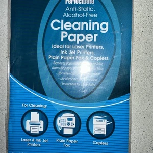 Perfect data Laser & inkjet Printer Cleaning Sheets (12 Sheets) NEW - Photo 1/3