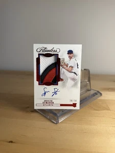 2022 Flawless Spencer Strider RPA Rookie Patch Auto RC Braves Ruby 20/20 - Picture 1 of 4