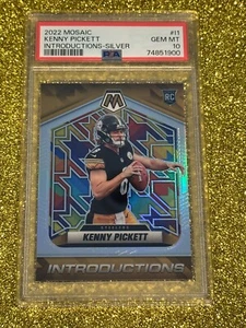 PSA 10 2022 PANINI MOSAIC #I1 KENNY PICKETT ROOKIE SILVER HOLO PRIZM - Picture 1 of 10