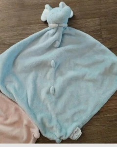 Angel Dear Elephant blue Lovey Security Blanket small lovey - Picture 1 of 3