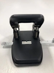 Adjustable 2 Hole Punch Black Office Supplies Great For Filing And Charts! - Picture 1 of 7