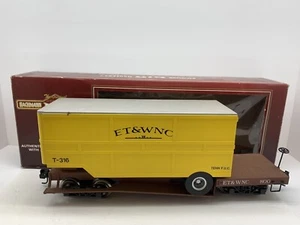 Bachmann #98320 Flat Car w/ Closed Trailer Eastern Tennessee & W. North Carolina - Picture 1 of 12
