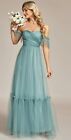 NWT Ever-Pretty Womens Off The Shoulder  Sweetheart Pleated Party Dresses Beach