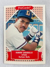 1991 Tomorrow's Heroes Baseball Card#187-Ramon Caraballo, Durham Bulls
