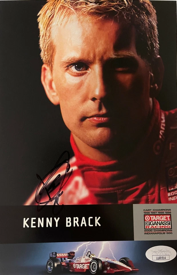 Kenny Brack signed Target Chip Ganassi Indy Racing 6x9 Photo- JSA #LL60514 - Image 1 of 1