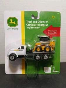 Tomy John Deere White Truck And Skidsteer NIP - Picture 1 of 3