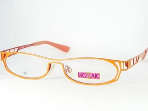 NEW MOZAIC MO-1006 G6 1 ORANGE /RED UNIQUE RARE EYEGLASSES GLASSES 48-18-135mm - Picture 1 of 11