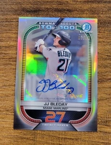 2021 Bowman Chrome JJ Bleday Top 100 Scouts Rookie Refractor Auto /50 SSP RC - Picture 1 of 3