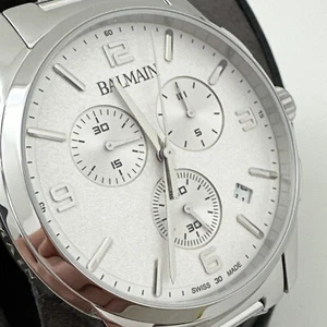 BALMAIN MADRIGAL B74813324 STAINLESS STEEL SWISS MENS CHRONOGRAPH WATCH 42MM - Picture 1 of 24