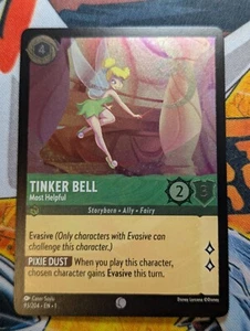 Tinker Bell - Most Helpful 93/204 Foil Disney Lorcana: The First Chapter TCG NM - Picture 1 of 1