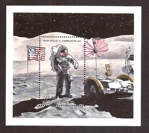 [9936] Angola 1999, Block MNH**,  History of Space Travel Cover