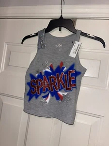 Justice Gray Tank Top Girls Size 7 (HOME76)Q4 - Picture 1 of 1