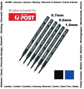 Schmidt® 888 Safety Ceramic Rollerball Refills | Fits Montegrappa & Omas Pens - Picture 1 of 3