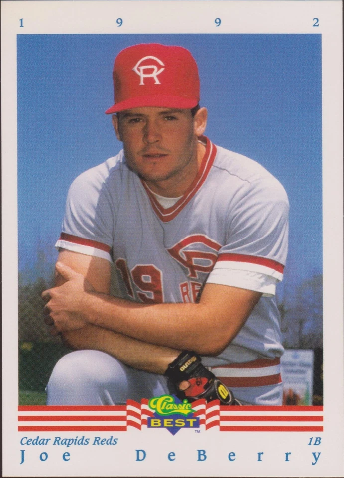 1992 Classic Best #46 Joe DeBerry Cincinnati Reds Rookie Baseball Card RC - Image 1 of 1