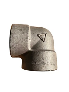 90 Stainless Steel Elbow 304 1 1/2 In X 1 1/2 Female X Female - Bild 1 von 2