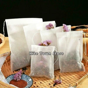 Cotton Muslin Drawstring Bags Non-woven Bath Soap Herbs Tea Coffee 3x4 4x6 8x12 - Picture 1 of 9