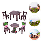 Mini-Tischhocker Tisch Miniatur Tisch und Stühle Tisch und Stuhl Miniatur