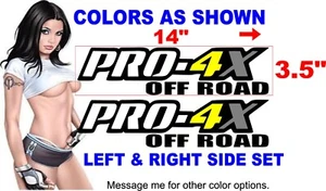 PRO 4X Decal Set Fits Nissan Titan Frontier Truck Bed Pro4x Vinyl Sticker - Picture 1 of 2
