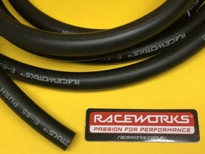 1m x AN8 1/2" 12mm 400 Series E85 Methanol Oil Water Black Push Lok rubber hose - Picture 1 of 3