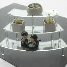 3-poziomowa akrylowa półka wystawowa stojak prezentacja figurka akcji zabawka kosmetyki cokół  