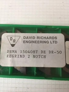 David Richards - 10 insertos de giro de molienda DNMA 150408T DE DR-50 - Imagen 1 de 2