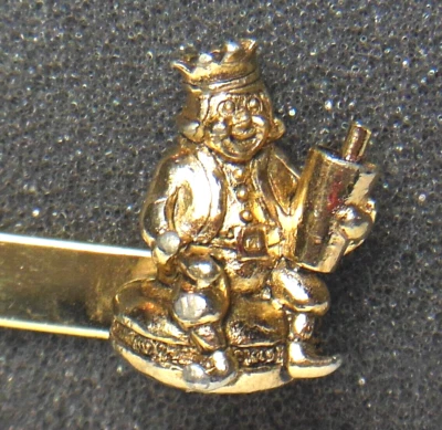 🍔👑 VTG. 1957-69 Burger King Co. advertising logo employee uniform tie clip bar - Image 1 of 4