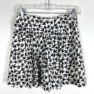 Leifnotes Anthropologie Womens Size 0 Bird Print Shorts Lined With Pockets