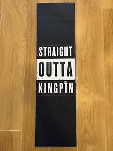 KINGPIN GRIP TAPE straight outta kingpin BLACK WHITE 9 X 33 INCH AUSTRALIAN SELL - Picture 1 of 2