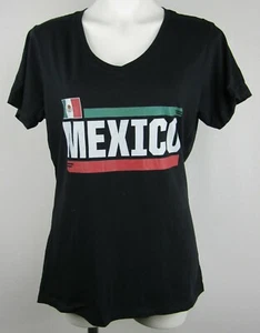 Flag of Mexico Fanatics Women's V-Neck T-Shirt - Picture 1 of 5