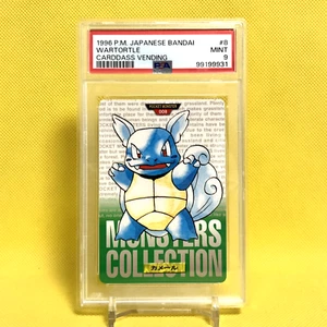 Pokemon Card Japanese【Wartortle】PSA9 No.008 Non Holo Carddass Vending Bandai - Picture 1 of 14