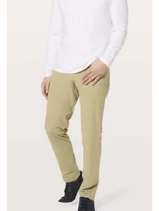 Mens Lululemon ABC Pants Classic  Tofino Sand Commute Stretch 38 "Read" - Picture 1 of 10