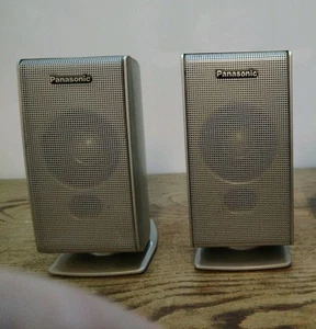 Retro ⚡Panasonic SB-FS520 Home Cinema Speakers silver pair 😎 - Picture 1 of 9