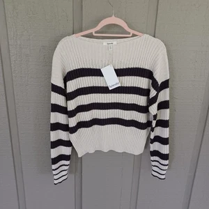 Splendid Striped Olivia Sweater Size S Women Preppy Cotton Long Sleeve Pullover - Picture 1 of 10