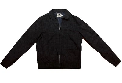 Chaqueta Topman para hombre - talla pequeña - tela de guinga negra y azul marino Foto 1 de 4