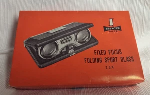Vintage Metall Festfokus Klappbar Sport Opernbrille x2,5 Hergestellt in Japan ST33 - Bild 1 von 11