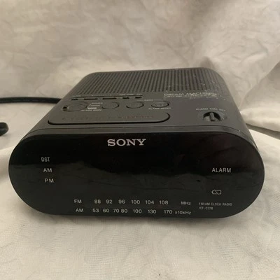 Sony Dream Machine Auto Time Set ICF-C218 AM FM Alarm Clock Radio Tested - Image 1 of 4