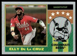 2025 Topps Heritage Player Icons Foil Elly De La Cruz Cincinnati Reds #76PI-25 - Picture 1 of 2