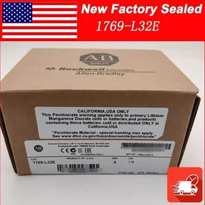 New Factory Sealed Allen Bradley 1769-L32E CompactLogix 750KB Enet Controller - Picture 1 of 2