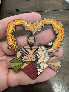 Game of Thrones Khal Drogo And Daenerys Targaryen Fantasy Pin - Picture 1 of 4