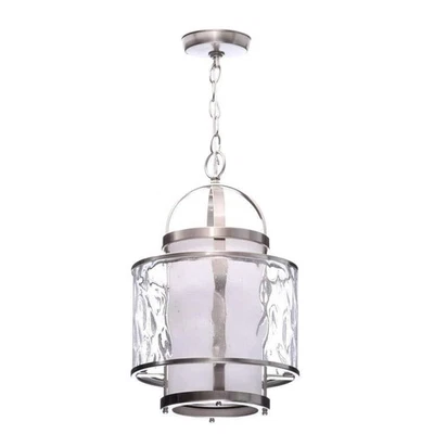  Progress Lighting Bay Court Collection 1-Light Brushed Nickel Foyer Pendant- A1 - Image 1 of 4