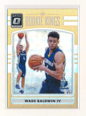 WADE BALDWIN IV 2016-17 DONRUSS OPTIC ROOKIE KINGS ORANGE RC #/199 *GRIZZLIES* - Image 1 of 2