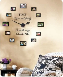 Time Spent with Family is Worth Every Second - DIY Clock - Picture 1 of 2
