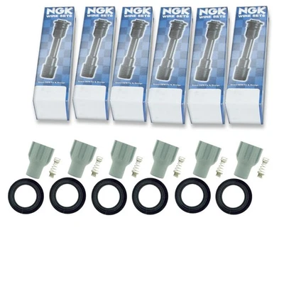 6 pc NGK Ignition Coil Boots for 2012-2015 Chevrolet Captiva Sport 3.0L V6 xx - Image 1 of 4