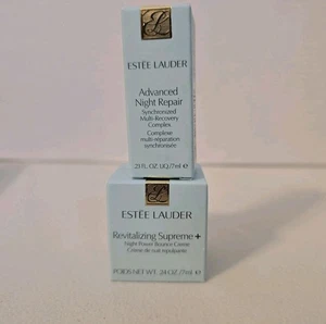 Estee Lauder Revitalizing Supreme+ Night Power .24oz + Night Repair .23 Fl Oz - Picture 1 of 4